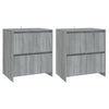 Graues Sideboard Scantei 70x41x75cm (2 Stück Holz)