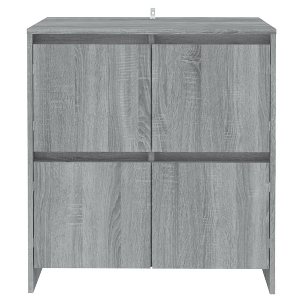 Graues Sideboard Scantei 70x41x75cm (2 Stück Holz)
