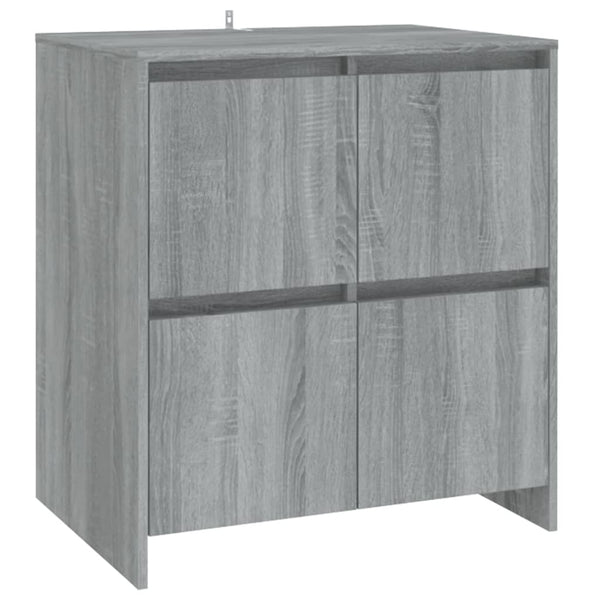 Graues Sideboard Scantei 70x41x75cm (2 Stück Holz)