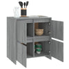 Graues Sideboard Scantei 70x41x75cm (2 Stück Holz)