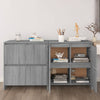 Graues Sideboard Scantei 70x41x75cm (2 Stück Holz)