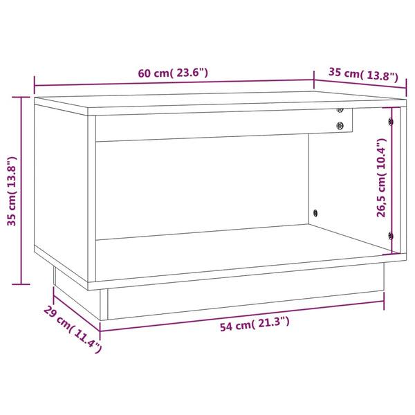 TV-Bank Ignant 60x35x35cm (Kiefer)