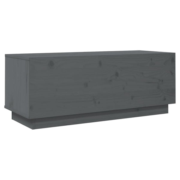 Graues TV-Möbel Bradin 90x35x35cm (Kiefer)