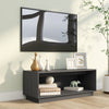 Graues TV-Möbel Bradin 90x35x35cm (Kiefer)