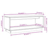 Graues TV-Möbel Bradin 90x35x35cm (Kiefer)