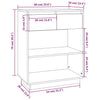Konsolenschrank Jensen 60x34x75cm (Kiefer)