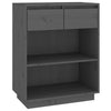 Grauer Konsolenschrank Jensen 60x34x75cm (Kiefer)