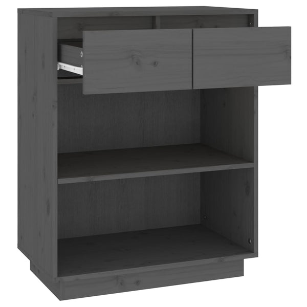 Grauer Konsolenschrank Jensen 60x34x75cm (Kiefer)