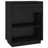 Schwarzer Konsolenschrank Jensen 60x34x75cm (Kiefer)