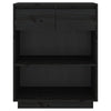 Schwarzer Konsolenschrank Jensen 60x34x75cm (Kiefer)