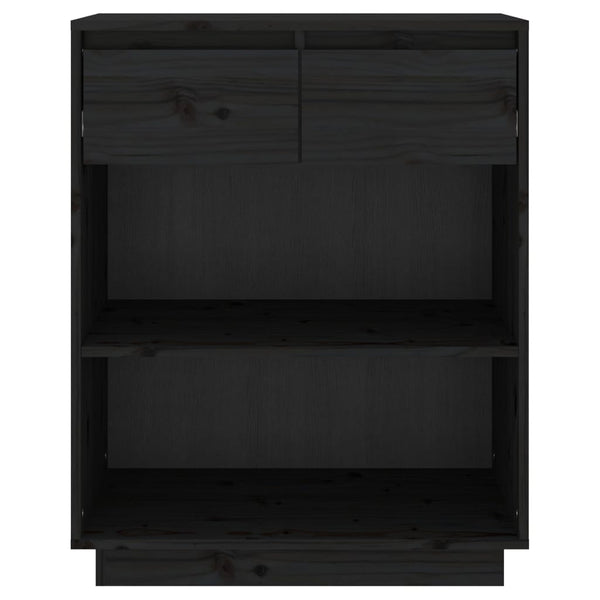 Schwarzer Konsolenschrank Jensen 60x34x75cm (Kiefer)