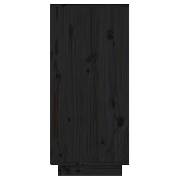 Schwarzer Konsolenschrank Jensen 60x34x75cm (Kiefer)