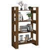 Honigbraunes Bücherregal/Raumteiler Meitan 80x35x125cm (Kiefer)