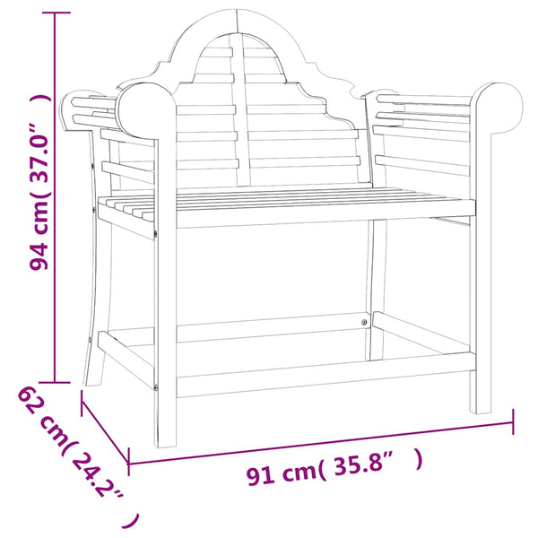 Gartenstühle Zechir 91x62x94cm (2 St., Teak)