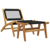 Gartensessel mit Fußstütze Vlascianu (Teak und Polyester)