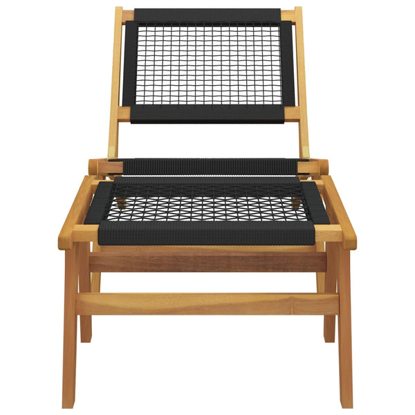 Gartensessel mit Fußstütze Vlascianu (Teak und Polyester)