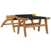 Gartensessel mit Fußstütze Vlascianu (Teak und Polyester)