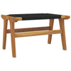 Gartensessel mit Fußstütze Vlascianu (Teak und Polyester)