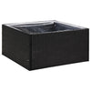 Schwarzer Blumenkasten And 80x80x40cm (Polyrattan)