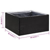 Schwarzer Blumenkasten And 80x80x40cm (Polyrattan)