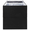 Schwarzer Blumenkasten And 157x80x80cm (Polyrattan)