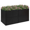 Schwarzer Blumenkasten And 157x80x80cm (Polyrattan)