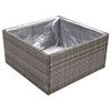 Grauer Blumenkasten And 80x80x40cm (Polyrattan)