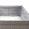 Grauer Blumenkasten And 80x80x40cm (Polyrattan)