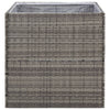 Grauer Blumenkasten And 80x80x80cm (Polyrattan)