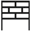 Schwarzes Betthaupt Sabata 106x4x100cm (Kiefer)