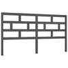 Graues Betthaupt Sabata 206x4x100cm (Kiefer)