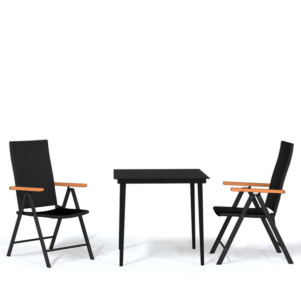 Gartenset Talasman, schwarz (3-teilig)
