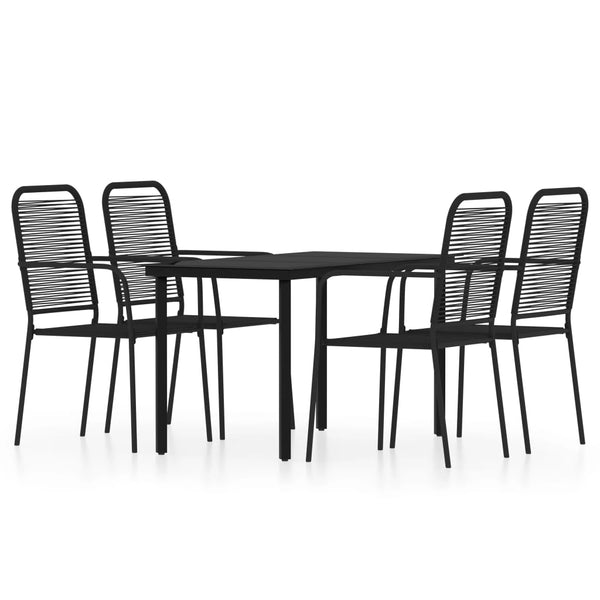 Garten-Essgruppe Tereu (5-teilig), schwarz