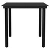 Schwarze 3-teilige Outdoor-Essgruppe Iosepe (PVC-Rattan)