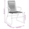 Schwarzes Essgruppe für draußen Lindsay, 5-teilig (PVC-Rattan)