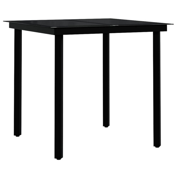 Musta puutarharuokailuryhmä Toi 3-osainen