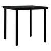 Braune und schwarze Gartenessgruppe Toi 5-teilig