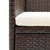 Braune Luigino Outdoor-Esszimmerstühle (4er-Set Polyrattan)