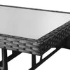 Schwarzer Gartentisch Candiana 80x80x74cm (Polyrattan)