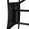 Schwarzer Gartentisch Candiana 80x80x74cm (Polyrattan)