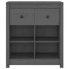 Graues Sideboard Rames 70x35x80cm (Kiefer)