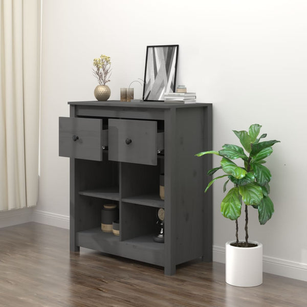 Graues Sideboard Rames 70x35x80cm (Kiefer)