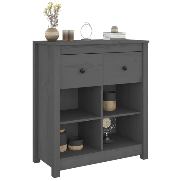 Graues Sideboard Rames 70x35x80cm (Kiefer)