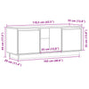 TV-Lowboard Voicana 110,5x35x44cm (Kiefer)