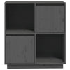 Graues Sideboard Gaftonic 74x35x80cm (Kiefer)