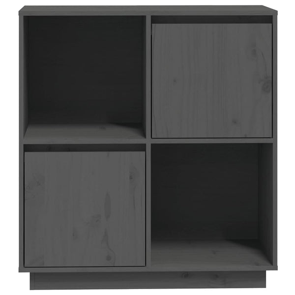 Graues Sideboard Gaftonic 74x35x80cm (Kiefer)