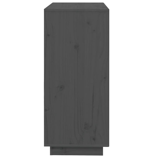 Graues Sideboard Gaftonic 74x35x80cm (Kiefer)