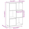 Schwarzer Schrank Toto 74x35x117cm (Kiefer)