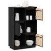 Schwarzer Schrank Toto 74x35x117cm (Kiefer)