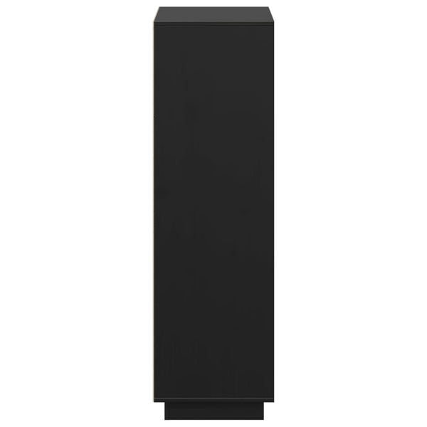 Schwarzer Schrank Toto 74x35x117cm (Kiefer)